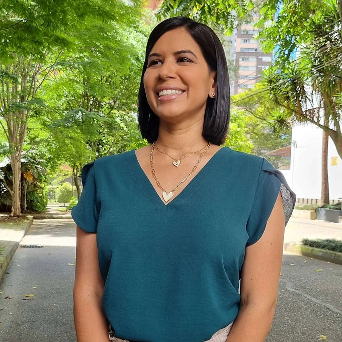 Blusa Analia verde oscuro