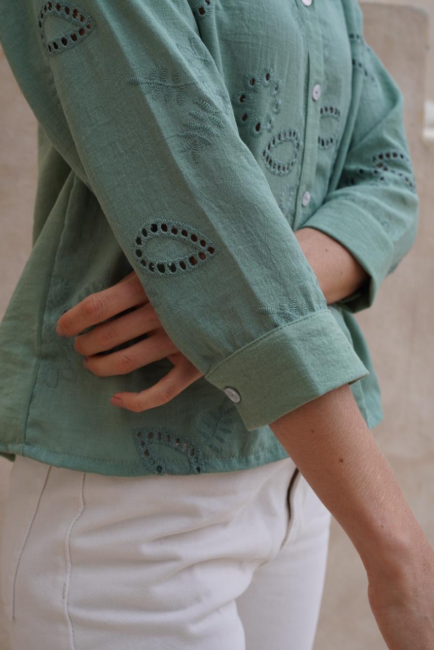 Camisa Suecia verde