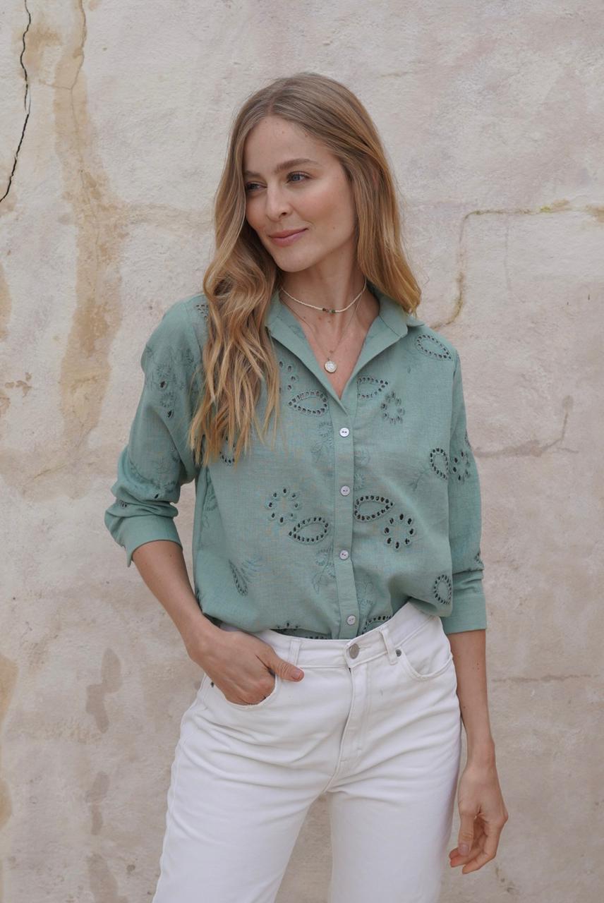 Camisa Suecia verde