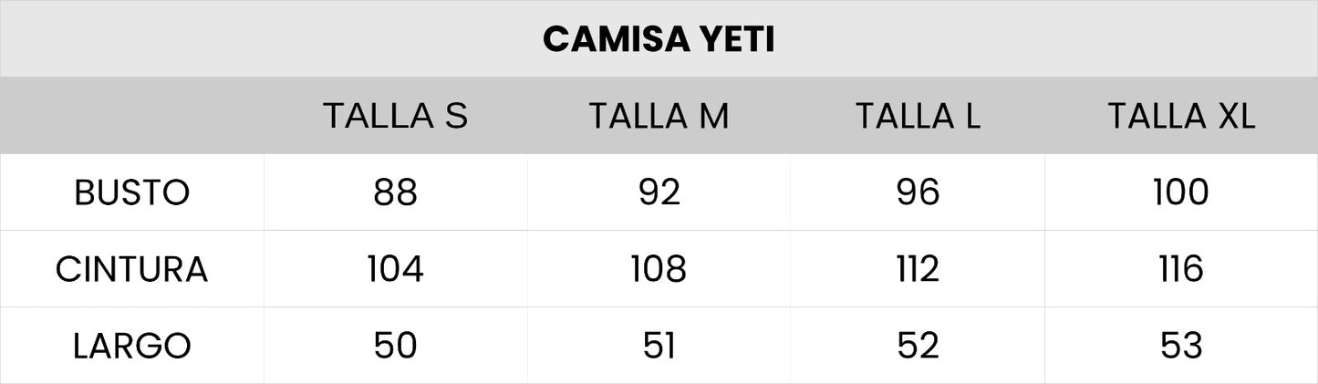 Camisa Yeti