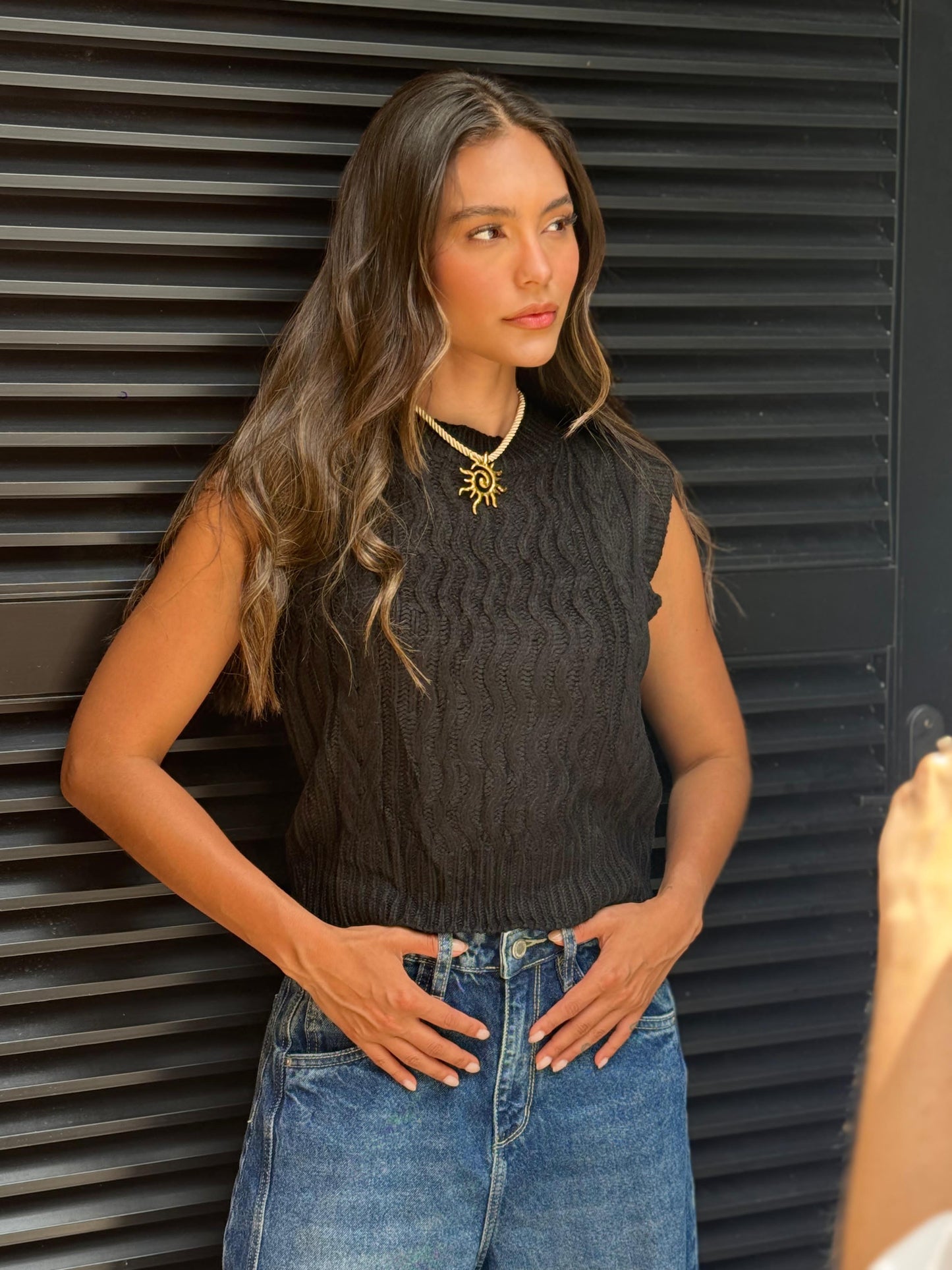 Chaleco Antonia negro