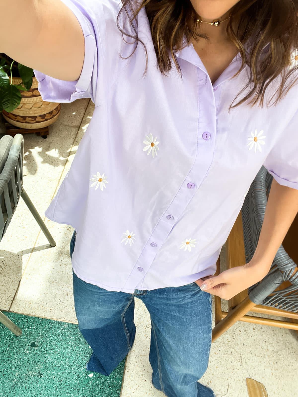 Camisa Margarita Lila