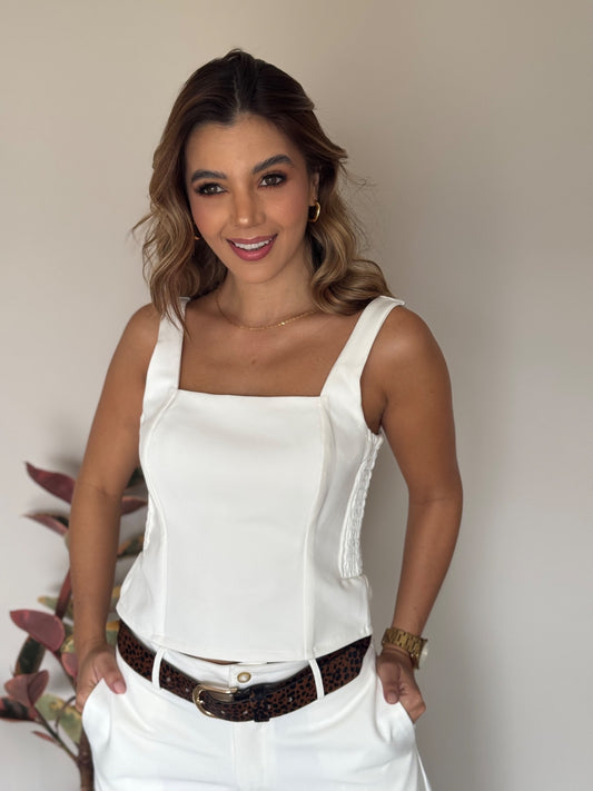 Blusa Atenea blanca