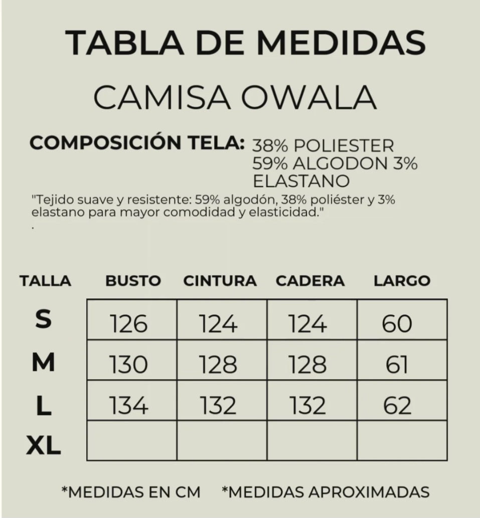 Camisera Owala marfil