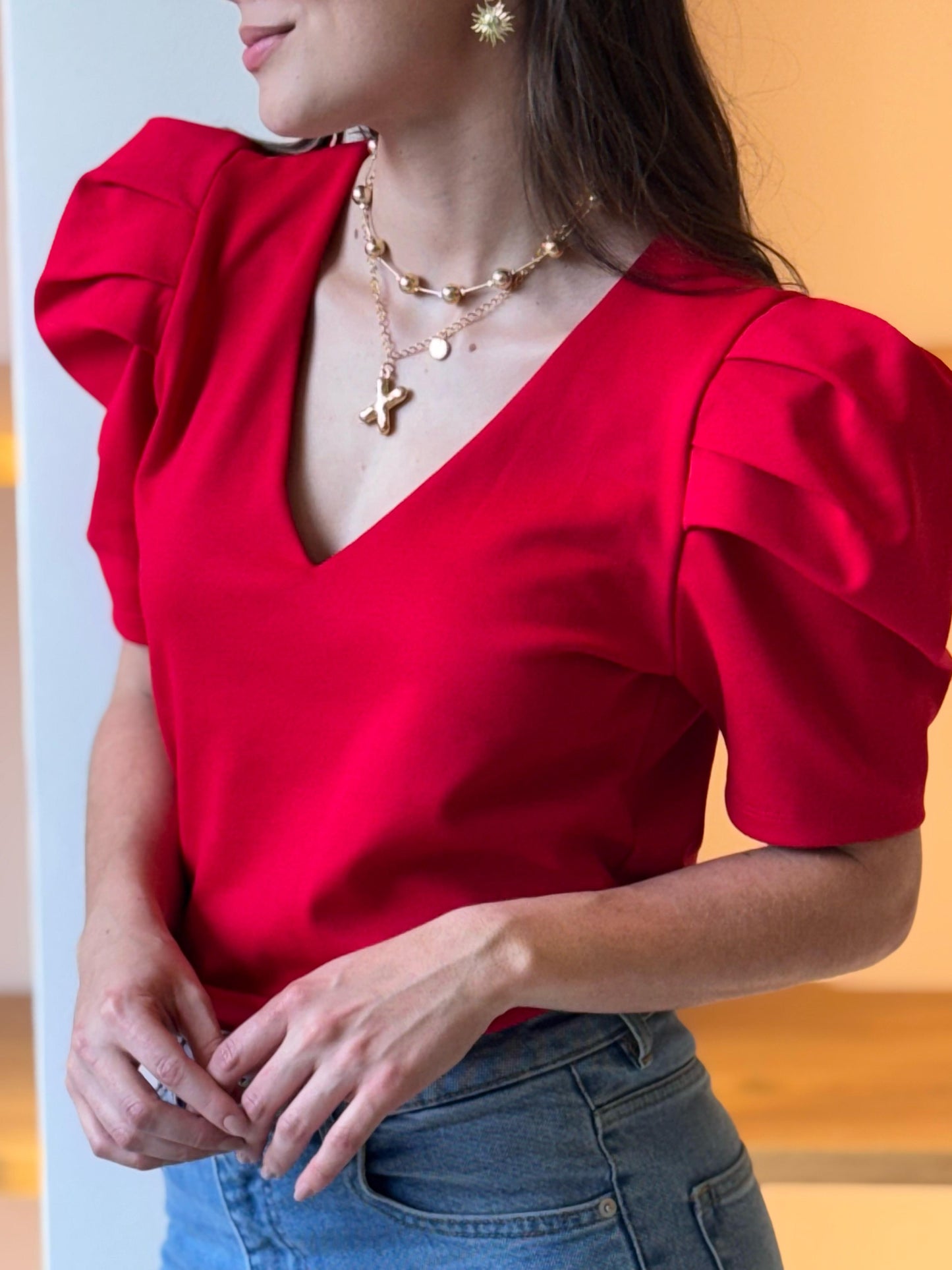 Blusa Darling roja
