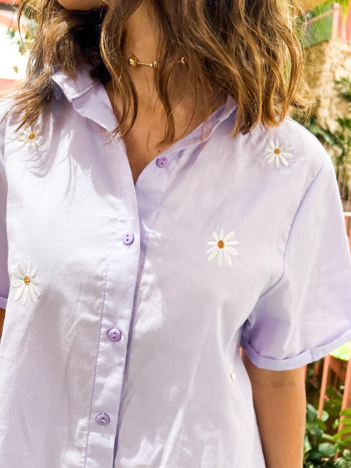 Camisa Margarita Lila