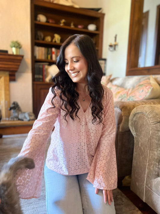 Blusa Valencia palo de rosa