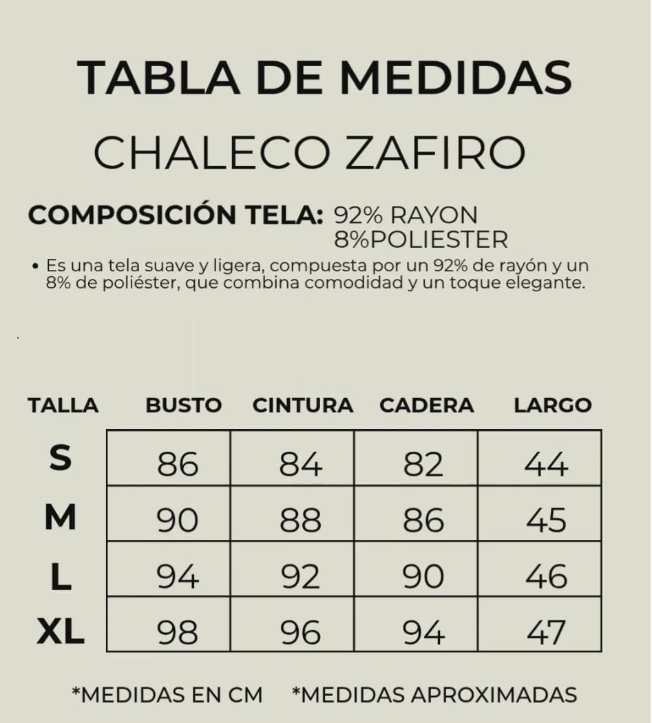 Chaleco Zafiro verde