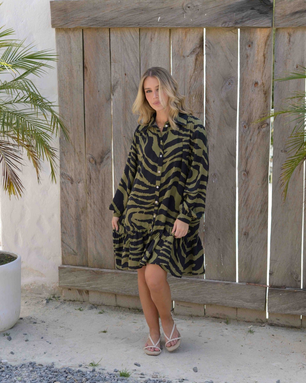 Vestido Yasmín Africa verde