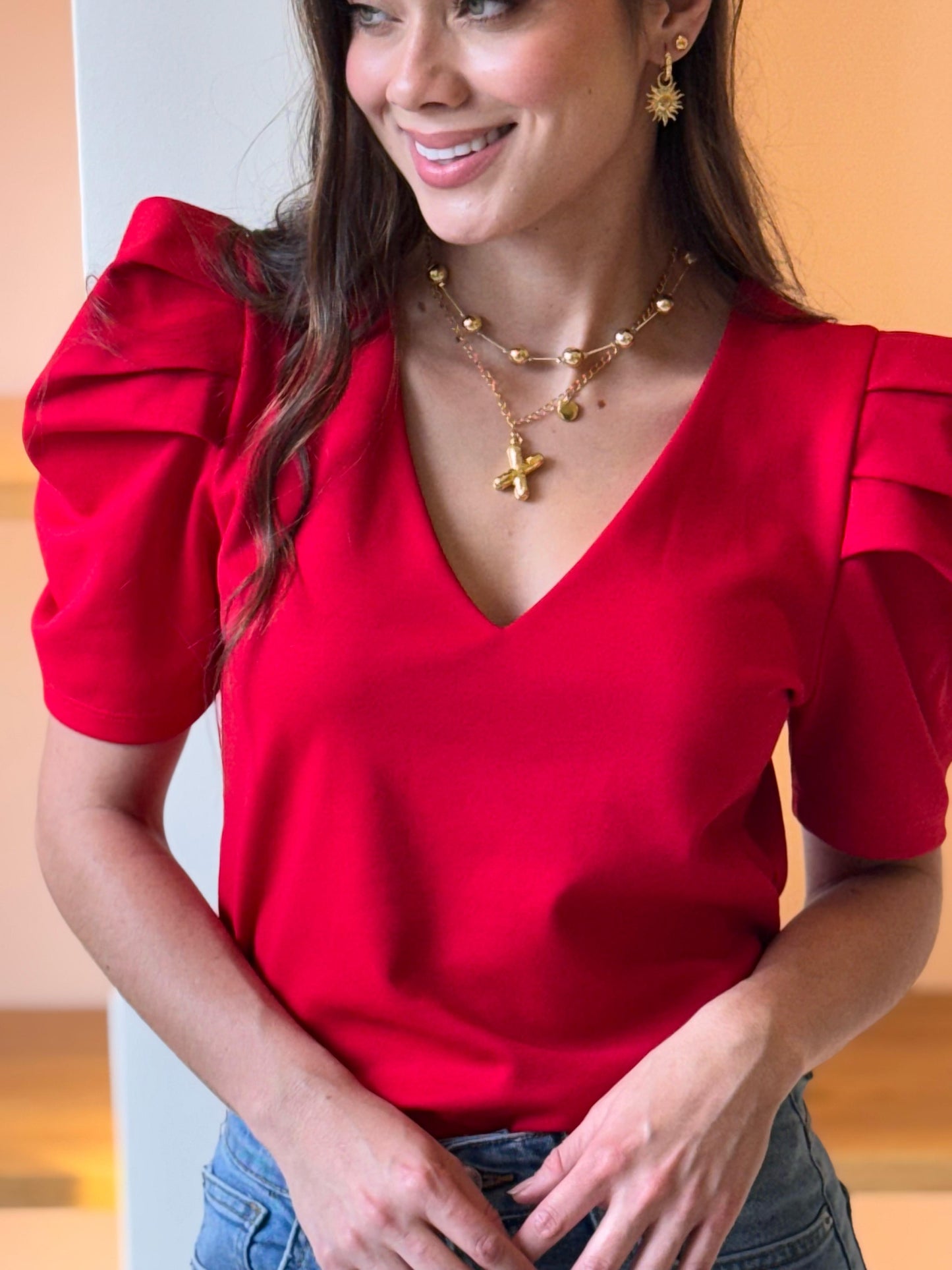 Blusa Darling roja