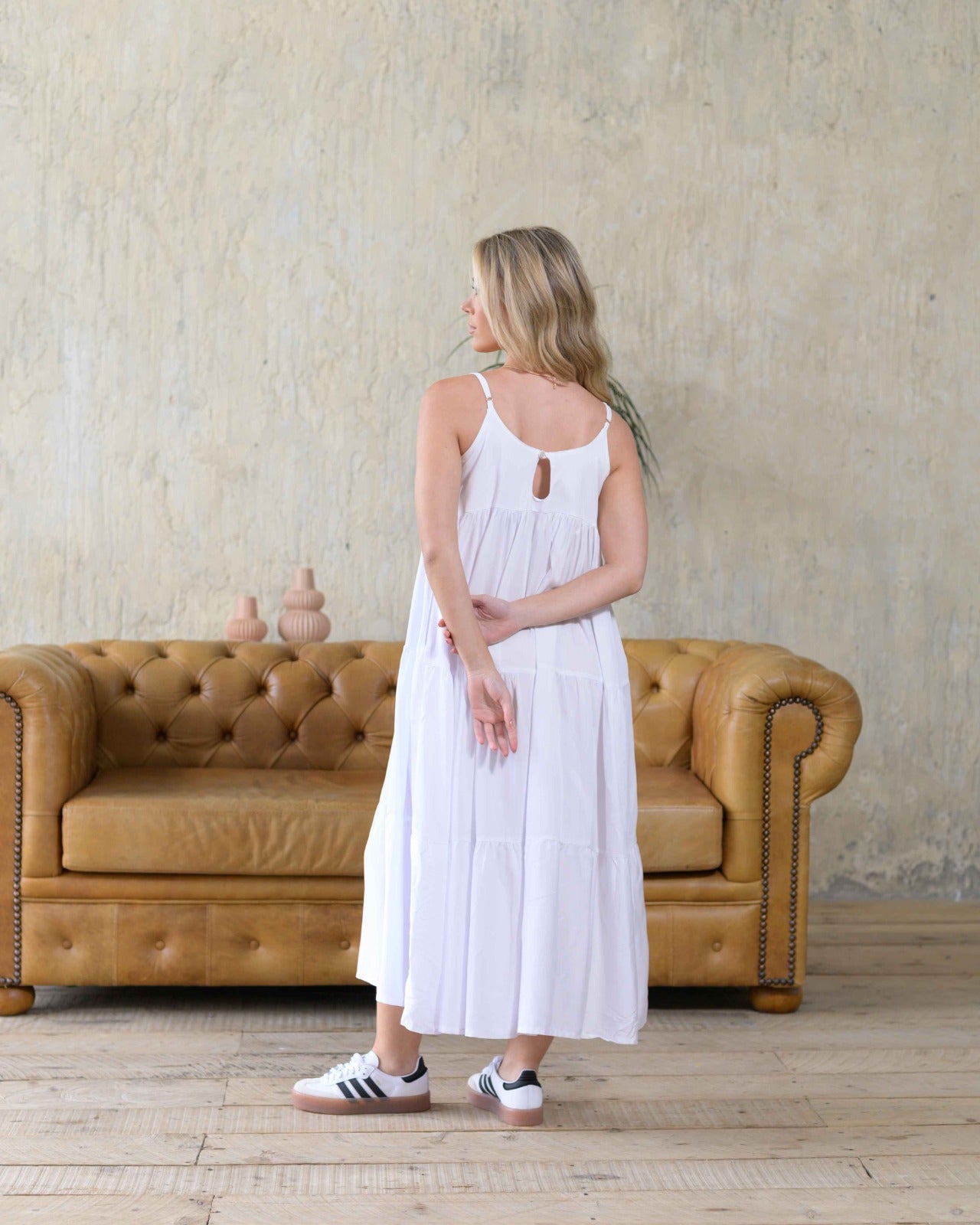 Vestido Cereza blanco