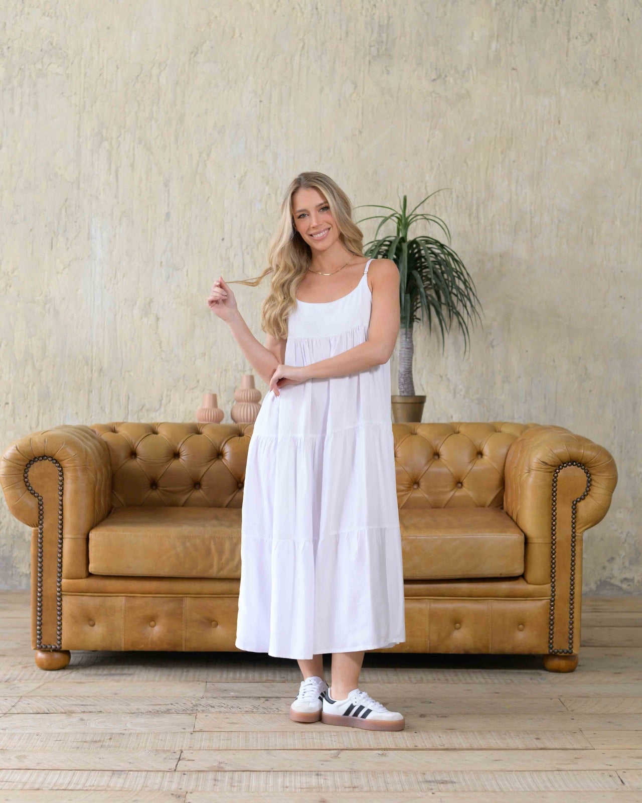 Vestido Cereza blanco