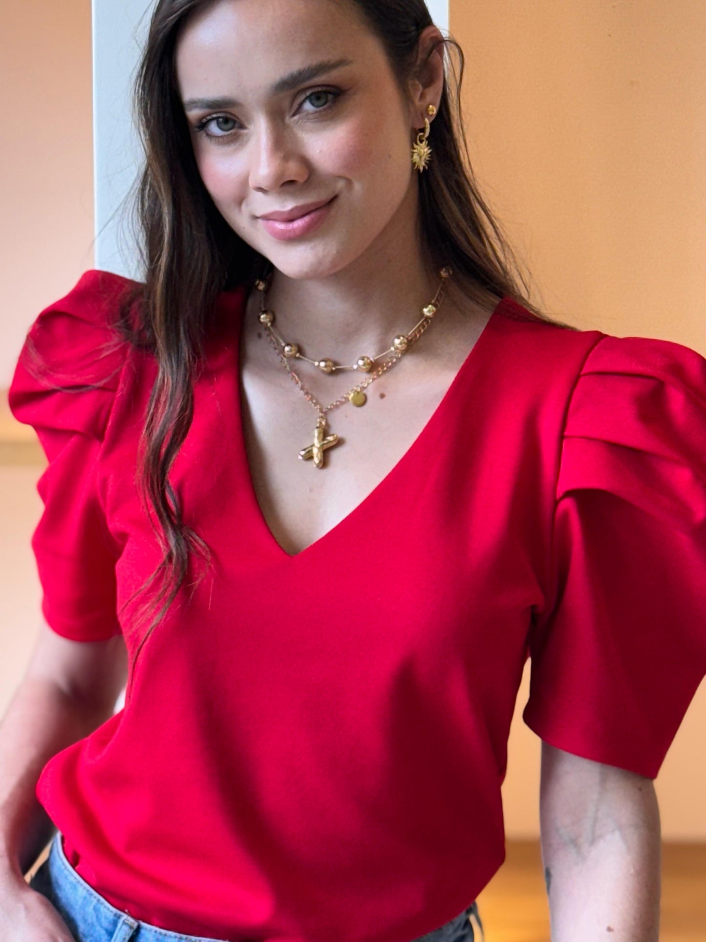 Blusa Darling roja