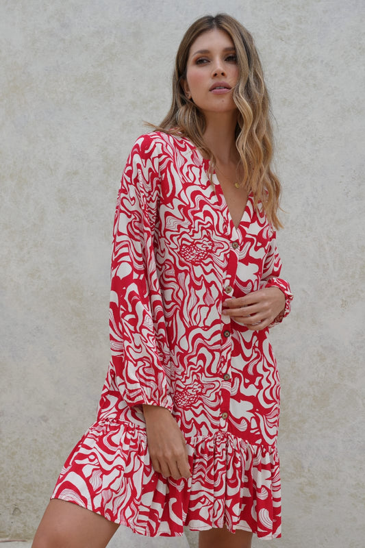 Vestido Vivanti rojo