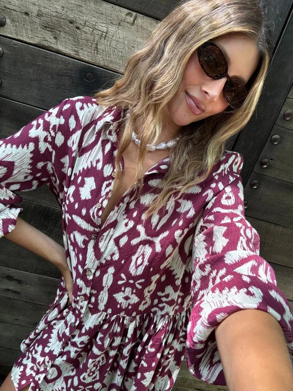 Vestido Andre vinotinto