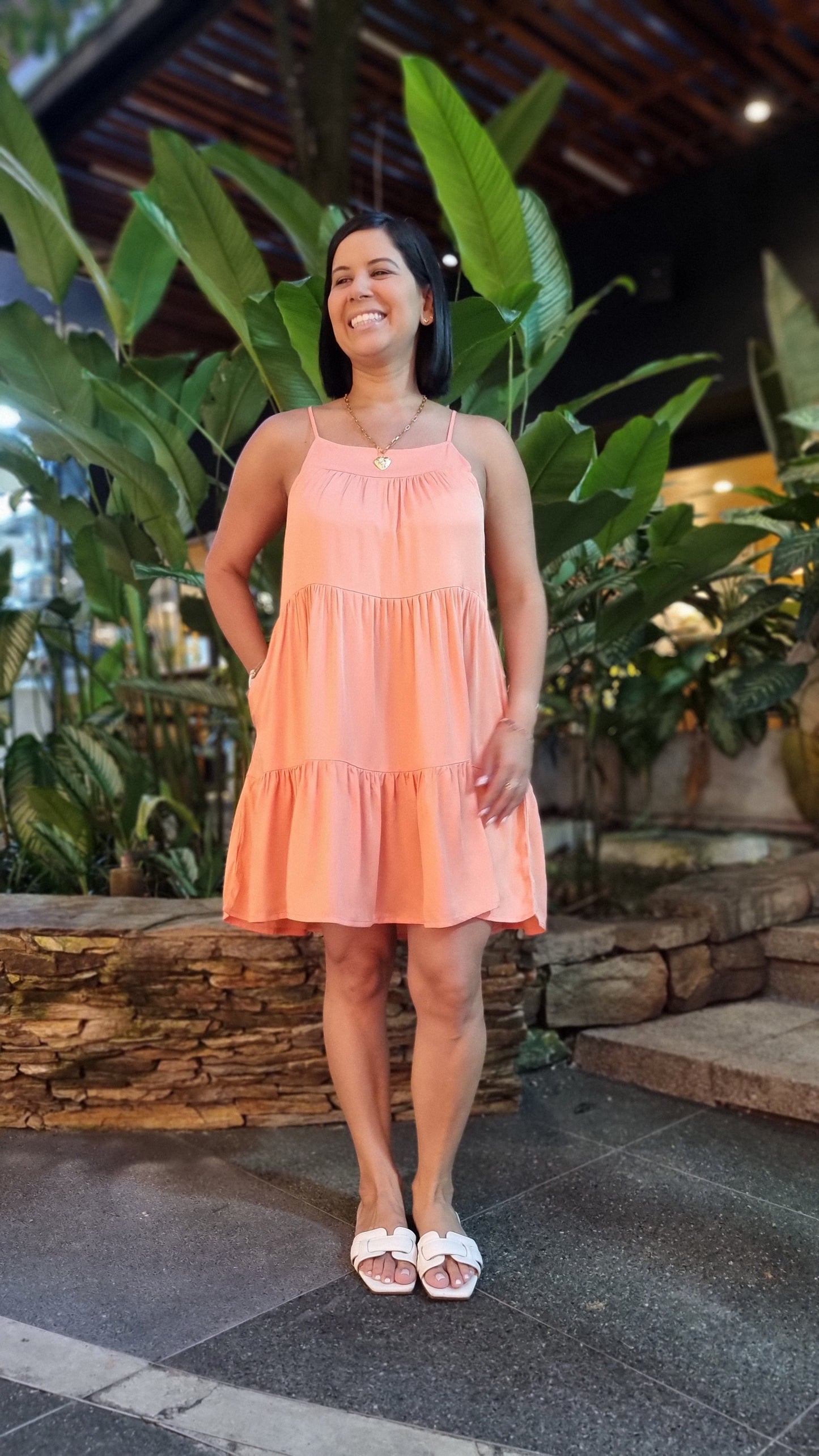 Vestido Alexa Salmón