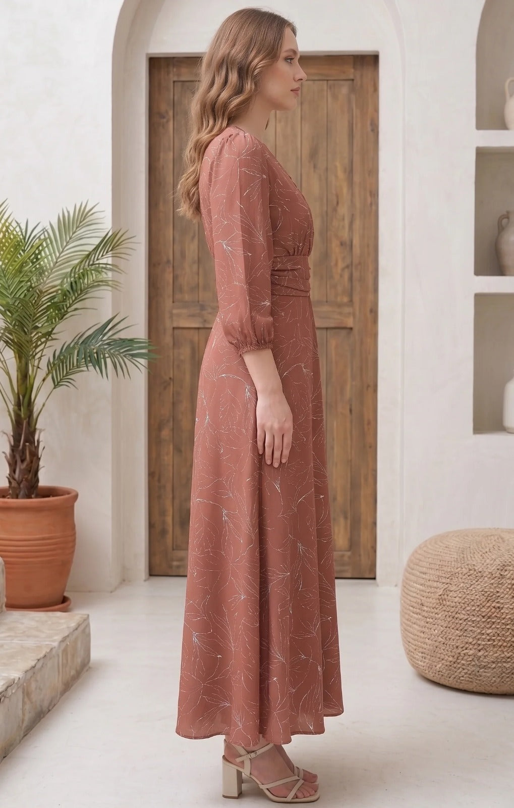Vestido Marta café