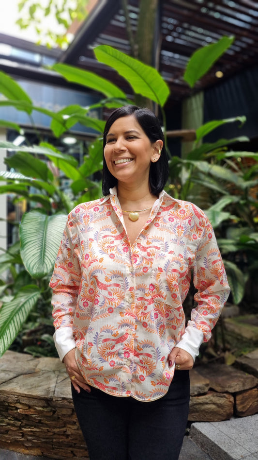 Camisa Soft Pájaros