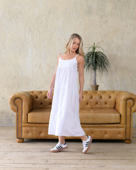 Vestido Cereza blanco