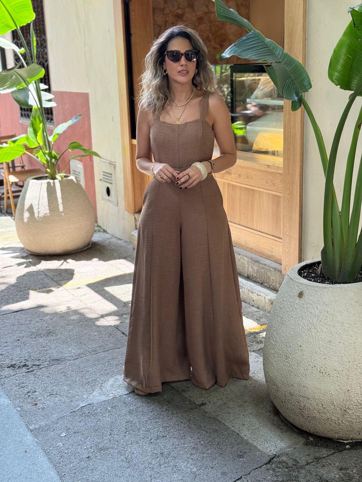 Enterizo Conde café