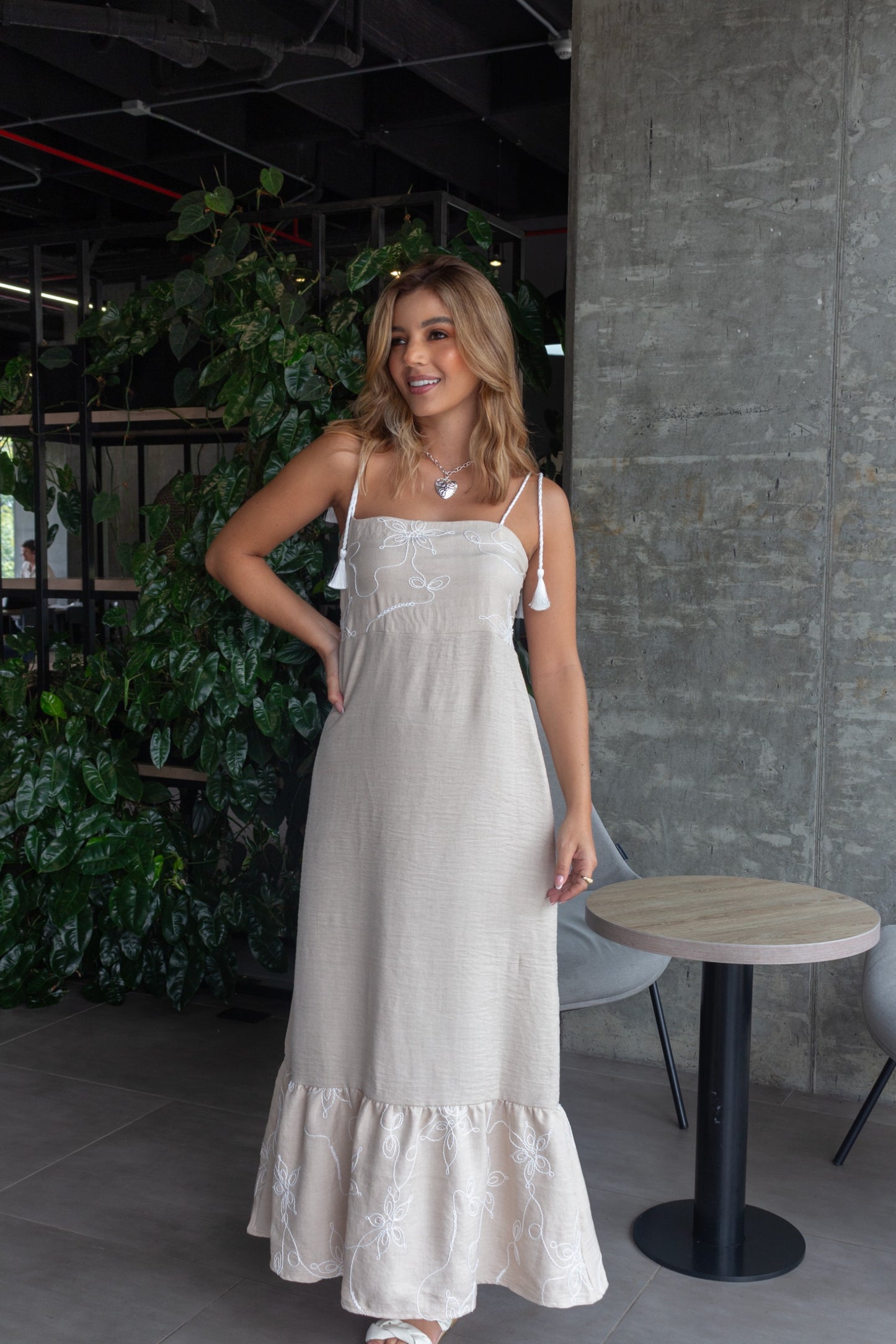 Vestido Vallarta beige
