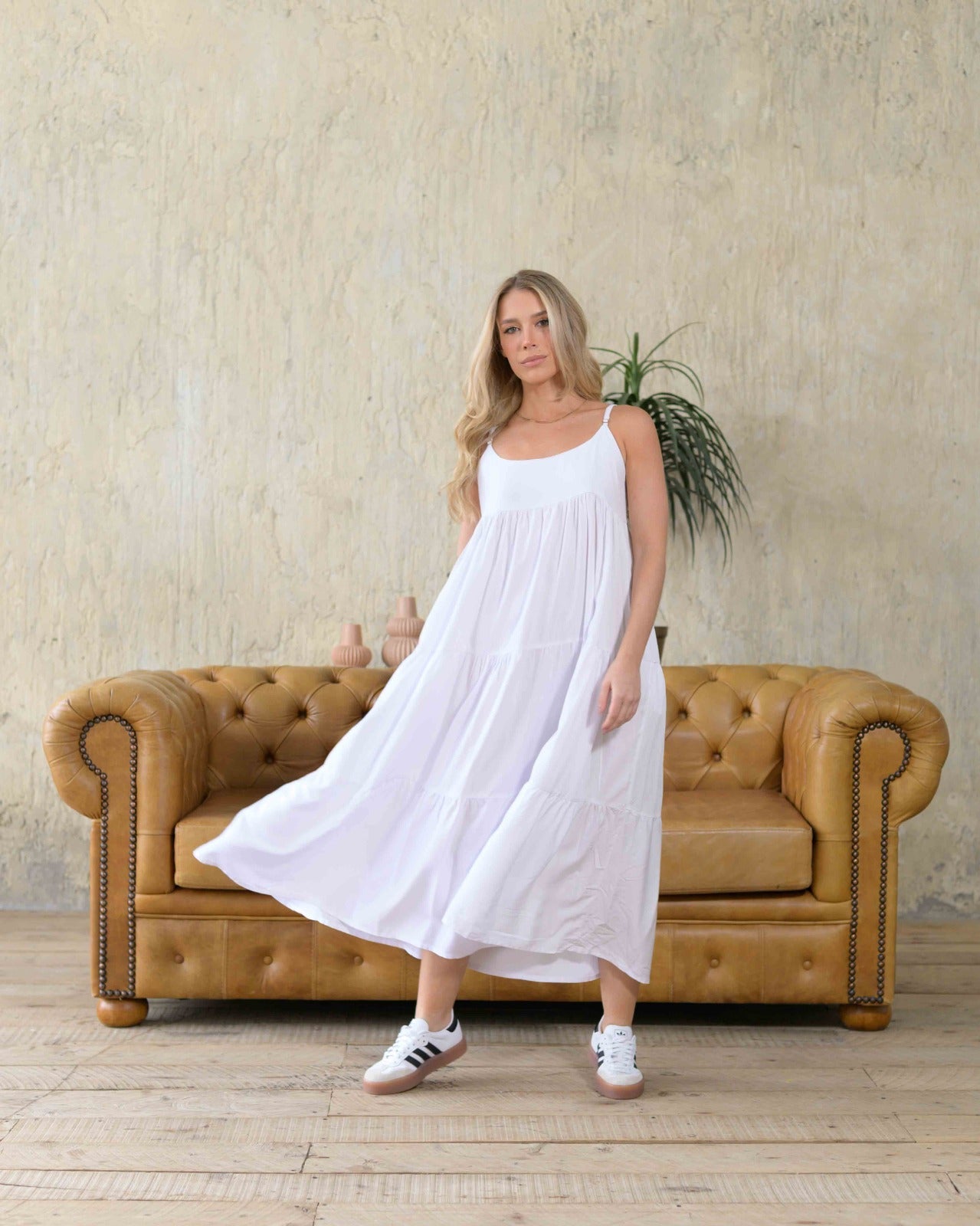 Vestido Cereza blanco