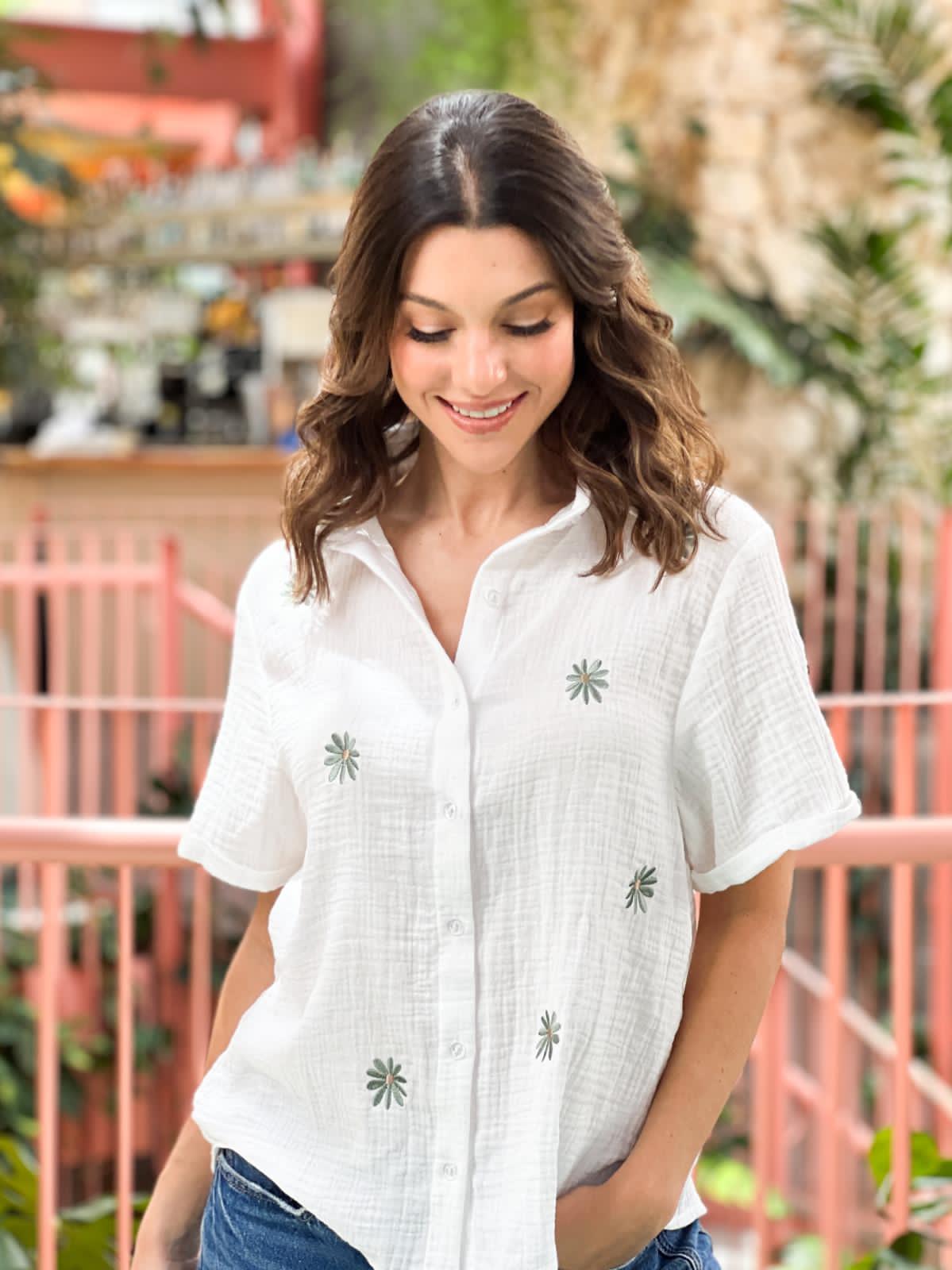 Camisa Margarita Crudo