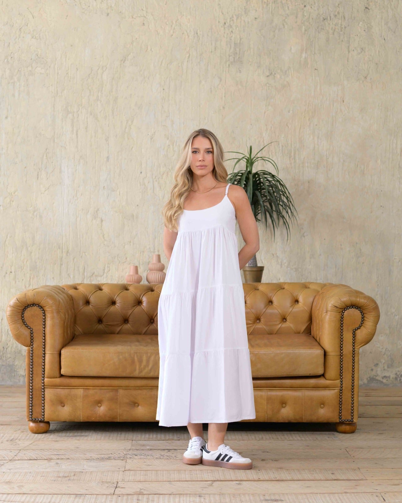 Vestido Cereza blanco