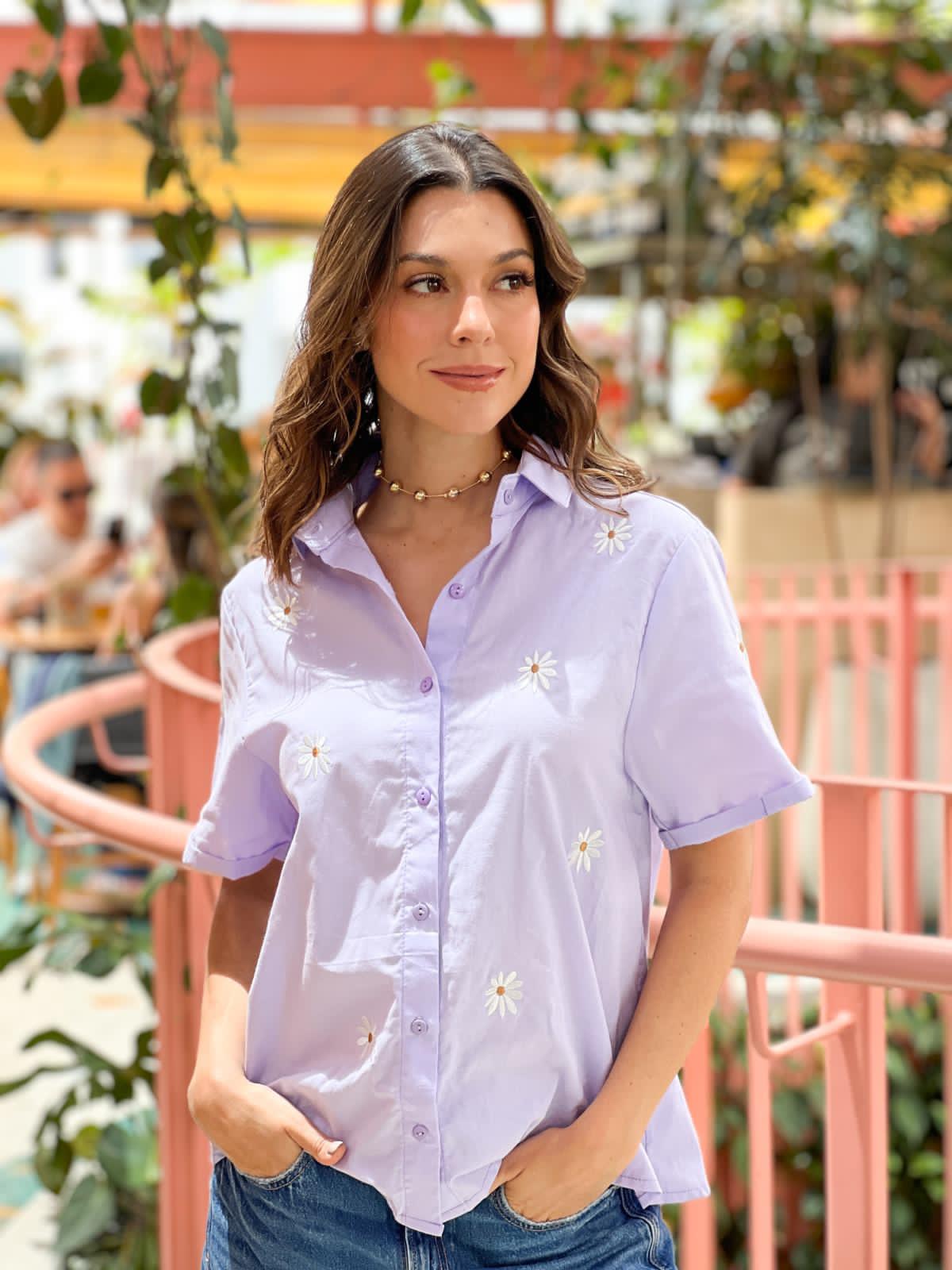 Camisa Margarita Lila