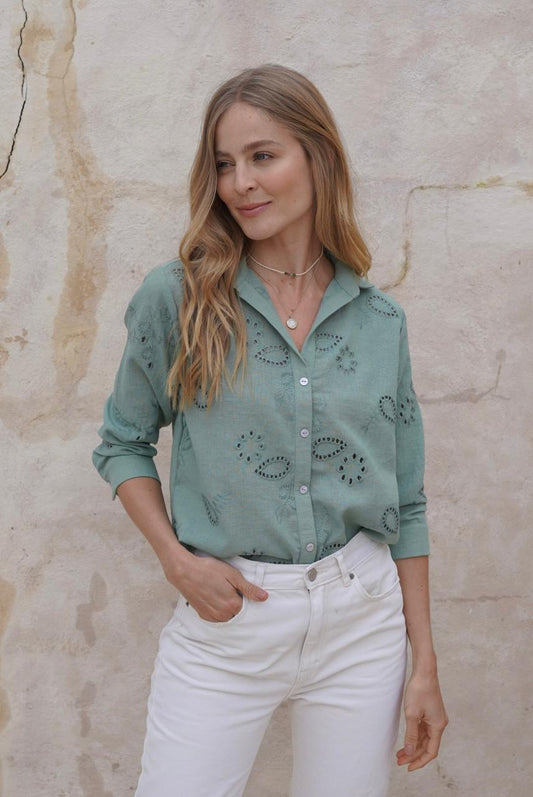 Camisa Suecia verde
