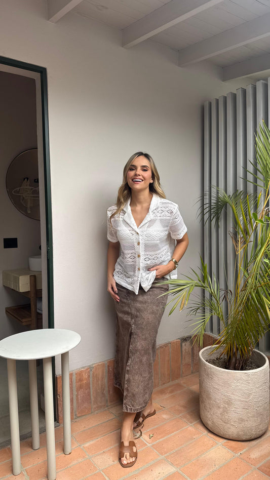 Blusa Beirut blanca