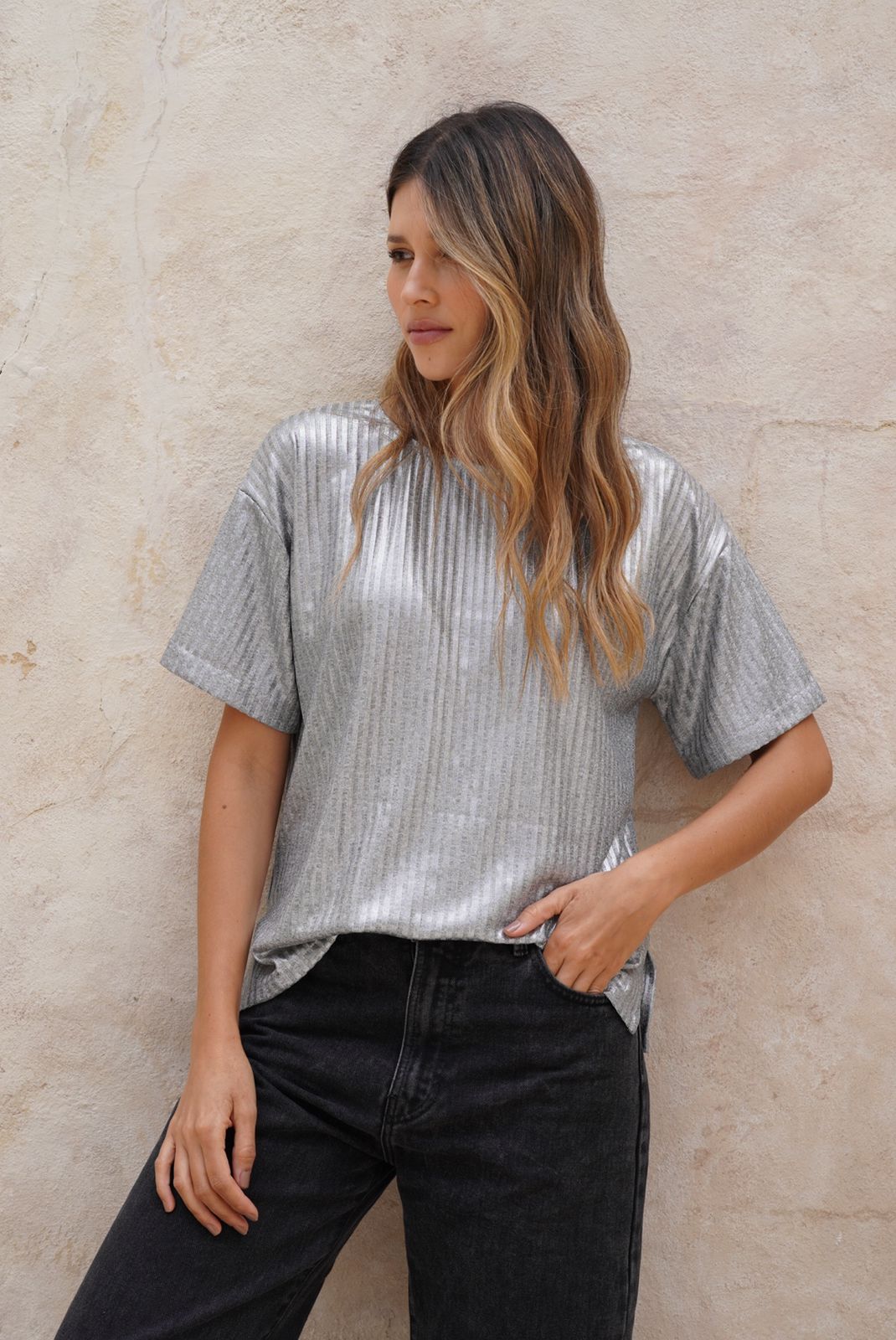 Blusa Gala plata