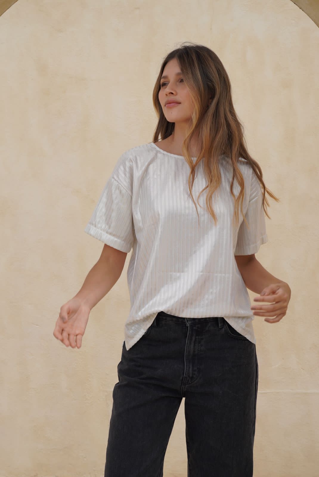 Blusa Gala crema