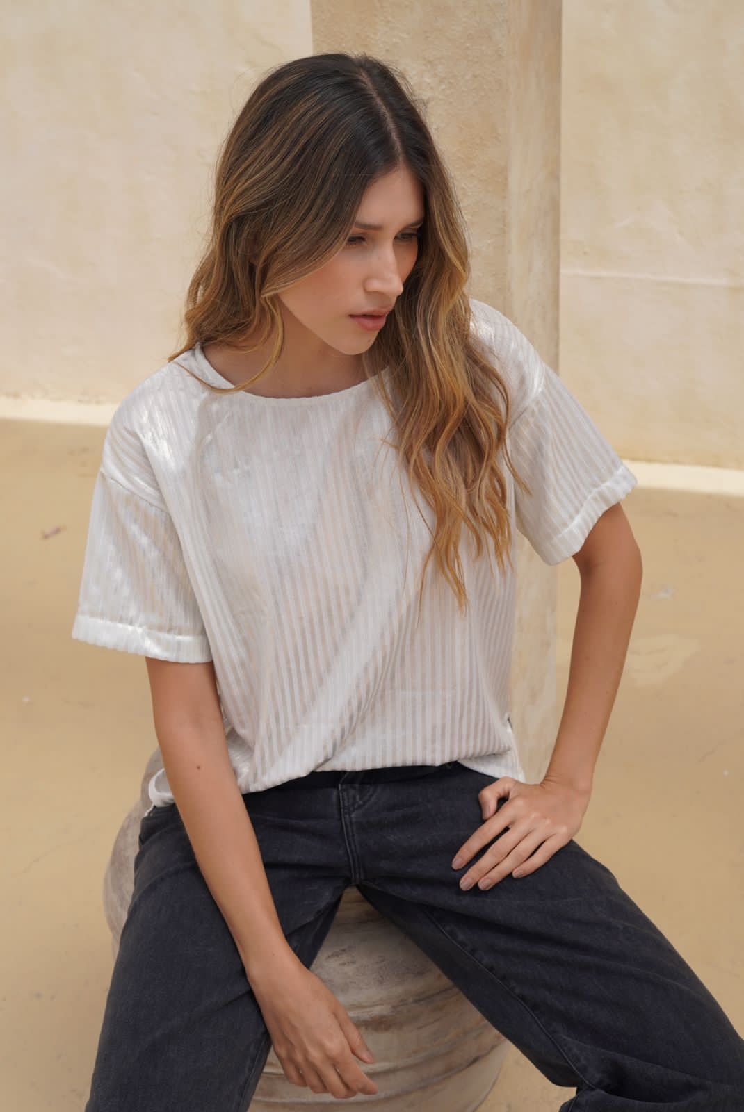 Blusa Gala crema