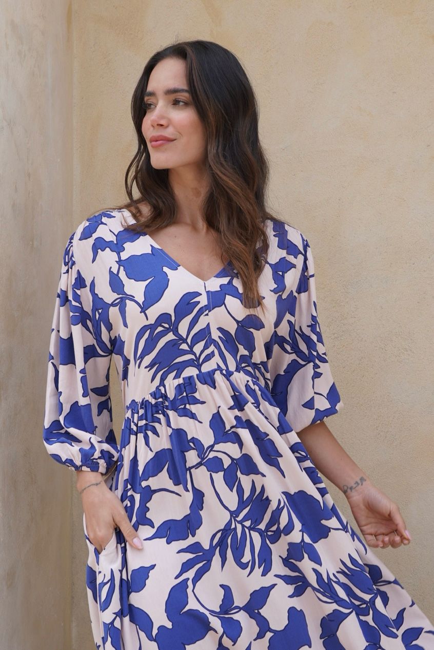 Vestido Gaia azul