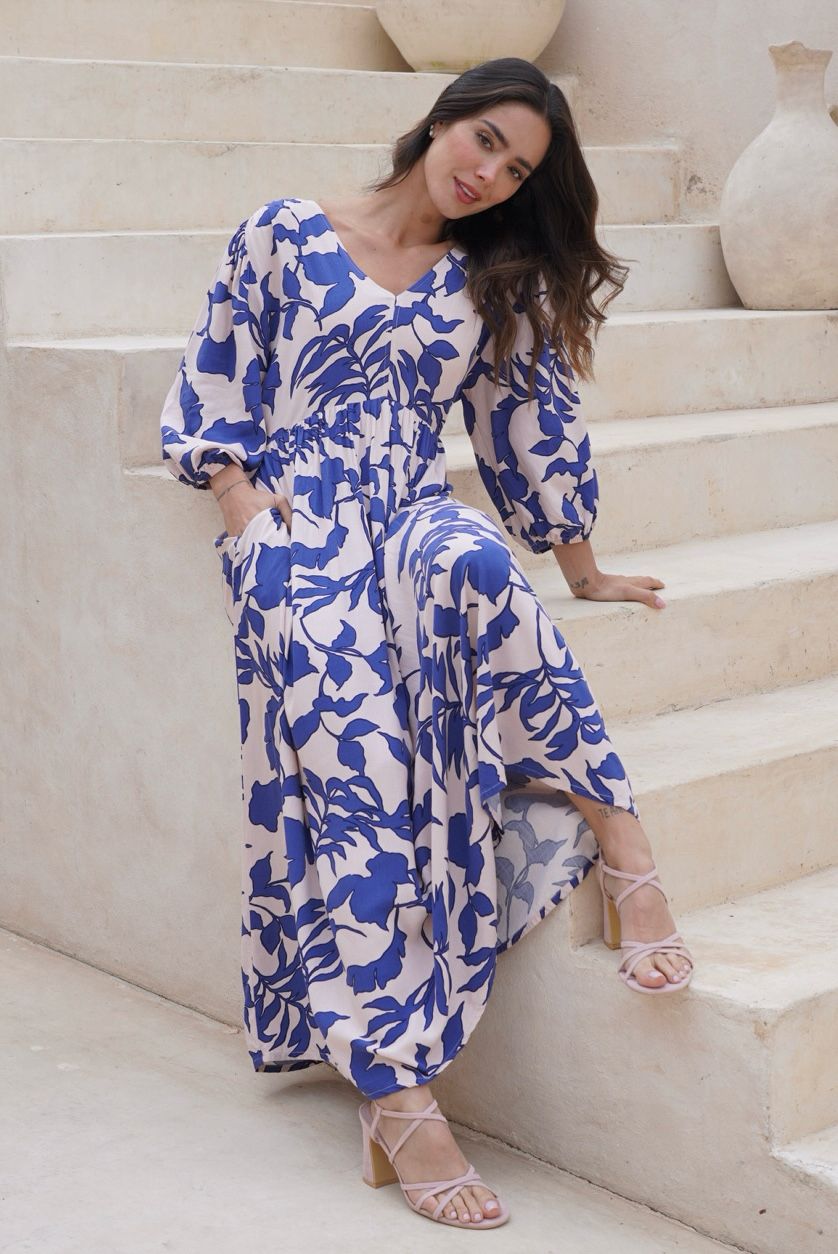 Vestido Gaia azul