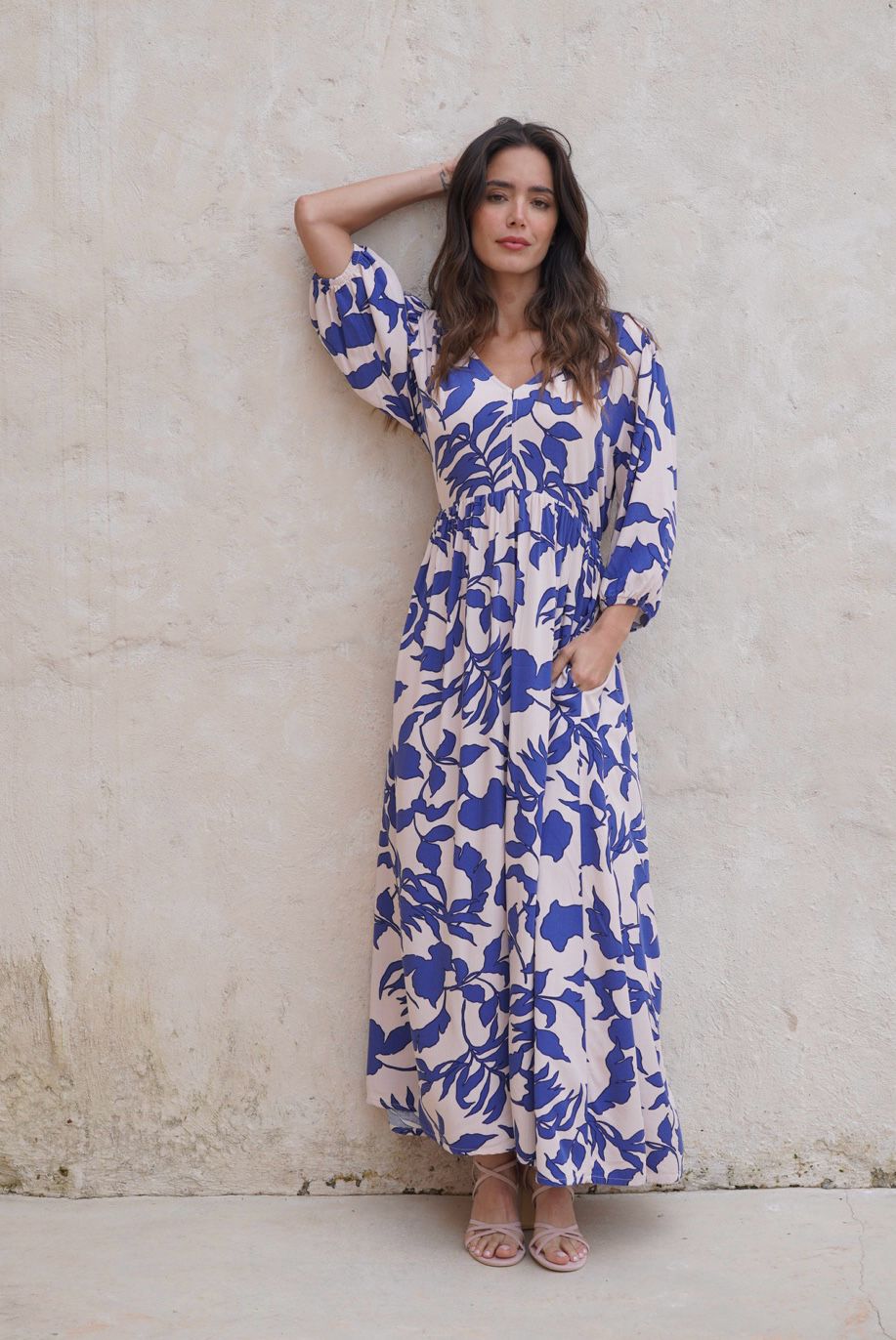 Vestido Gaia azul