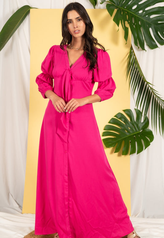 Vestido Dublín fucsia
