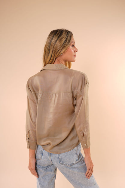 Camisa Kaia Taupe