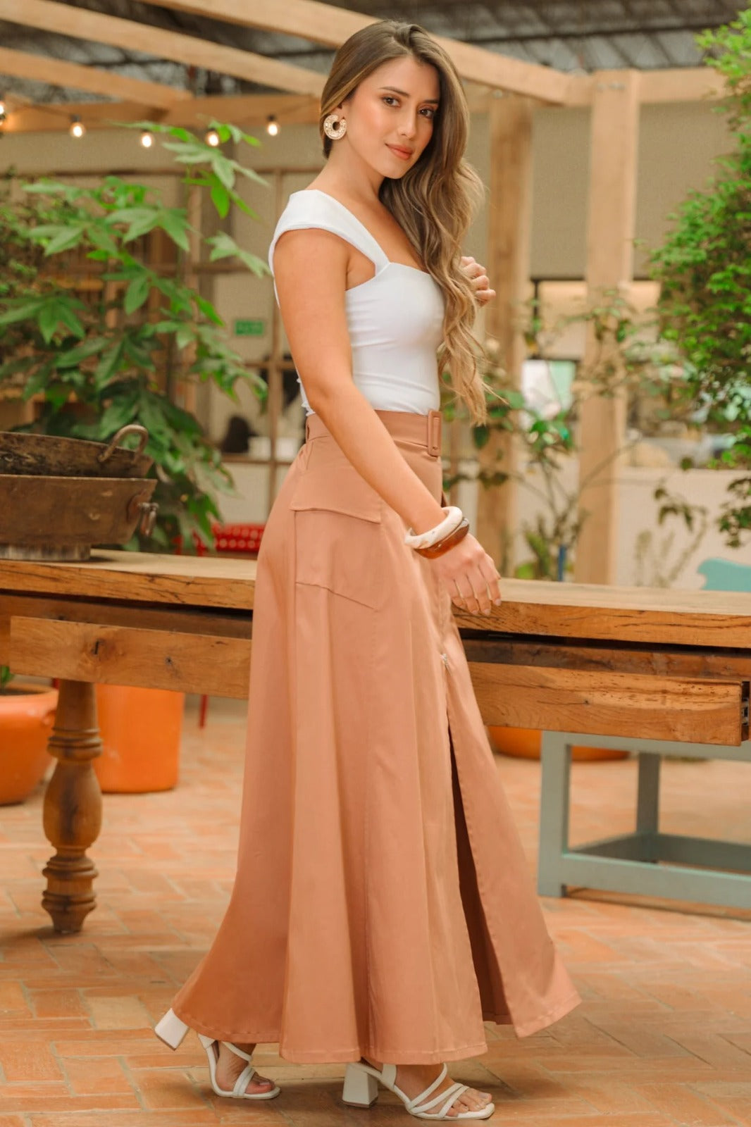 Falda Dina Caramelo