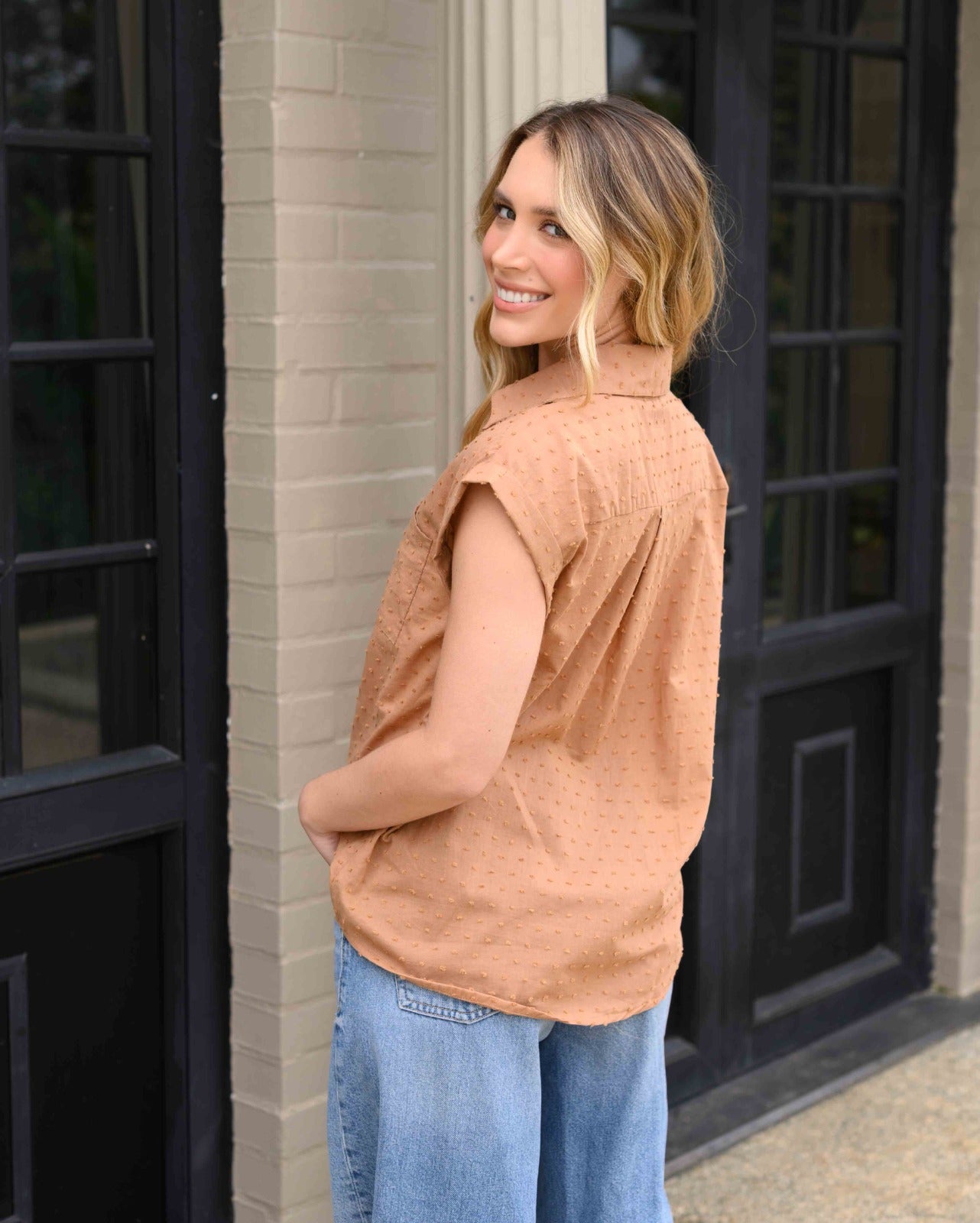 Camisa Blend cotton Brown