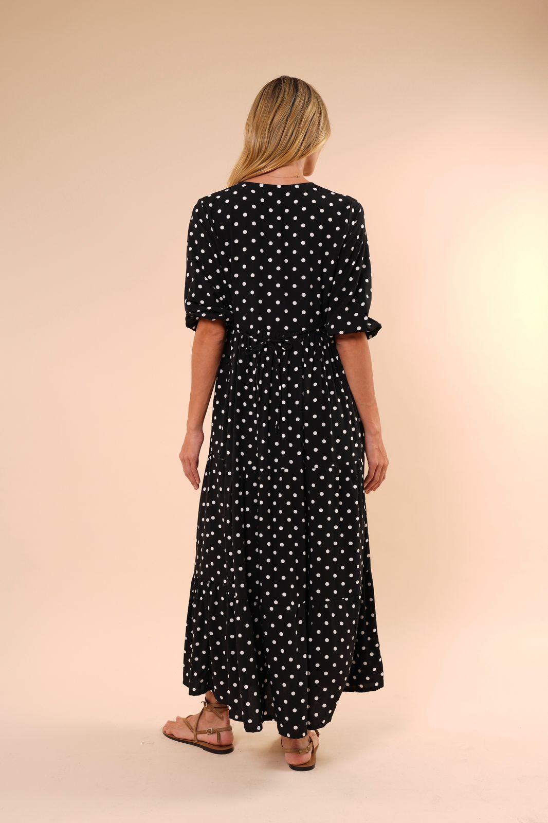Vestido Violeta Polka Dots