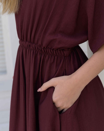 Vestido Elodia Uva