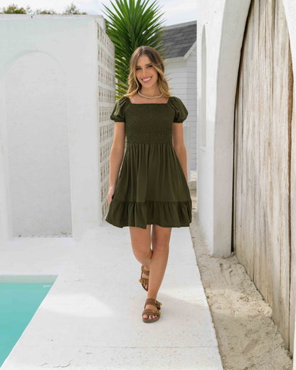 Vestido Maite Plane Green