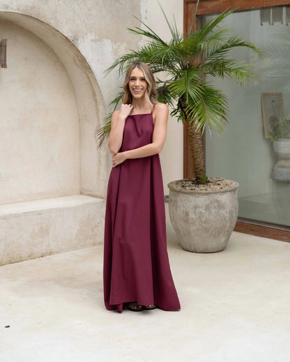 Vestido Aitana Plane vino