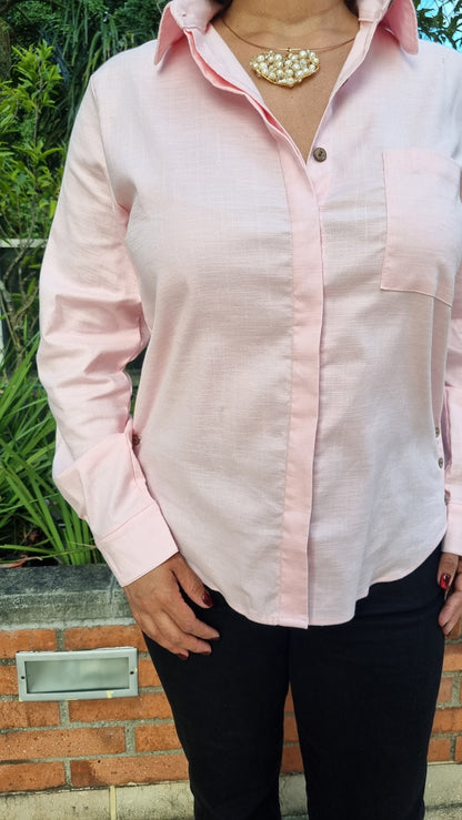 Camisa Boston rosada