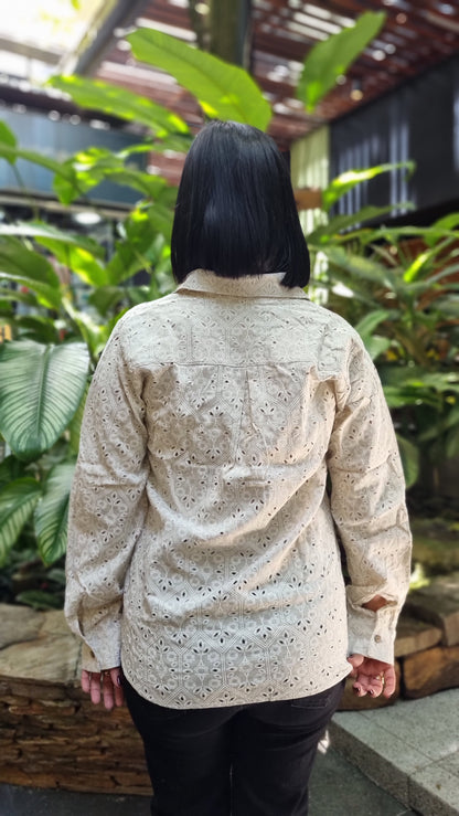 Camisa Boston Ojalillo beige