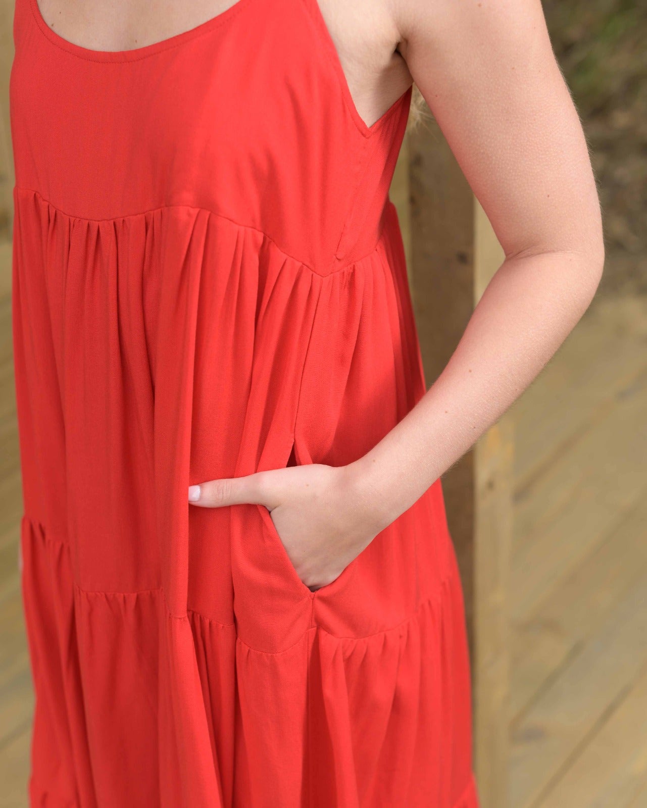 Vestido Cereza Plane red