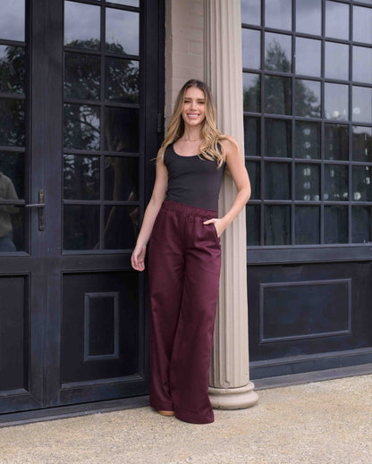 Pantalón Cande Plane Vino