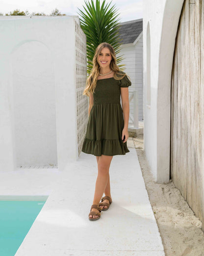 Vestido Maite Plane Green